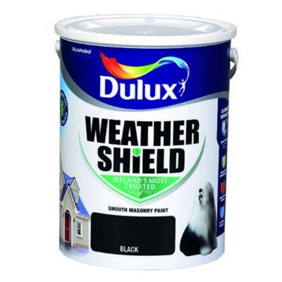 DULUX WEATHERSHIELD BLACK 5LTR